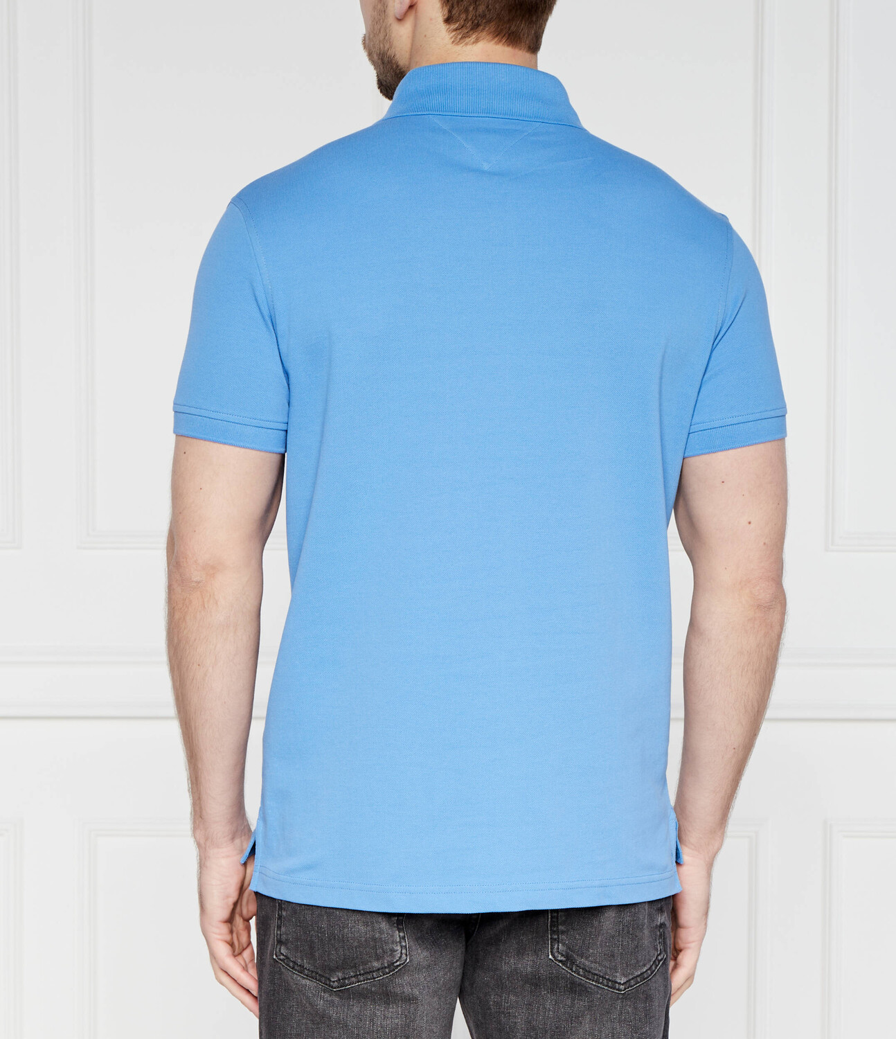 Поло Tommy Hilfiger Regular Fit stretch, синий — фото 4