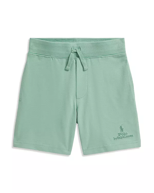 

Детские хлопковые трикотажные шорты с логотипом - для малышей Ralph Lauren, зеленый