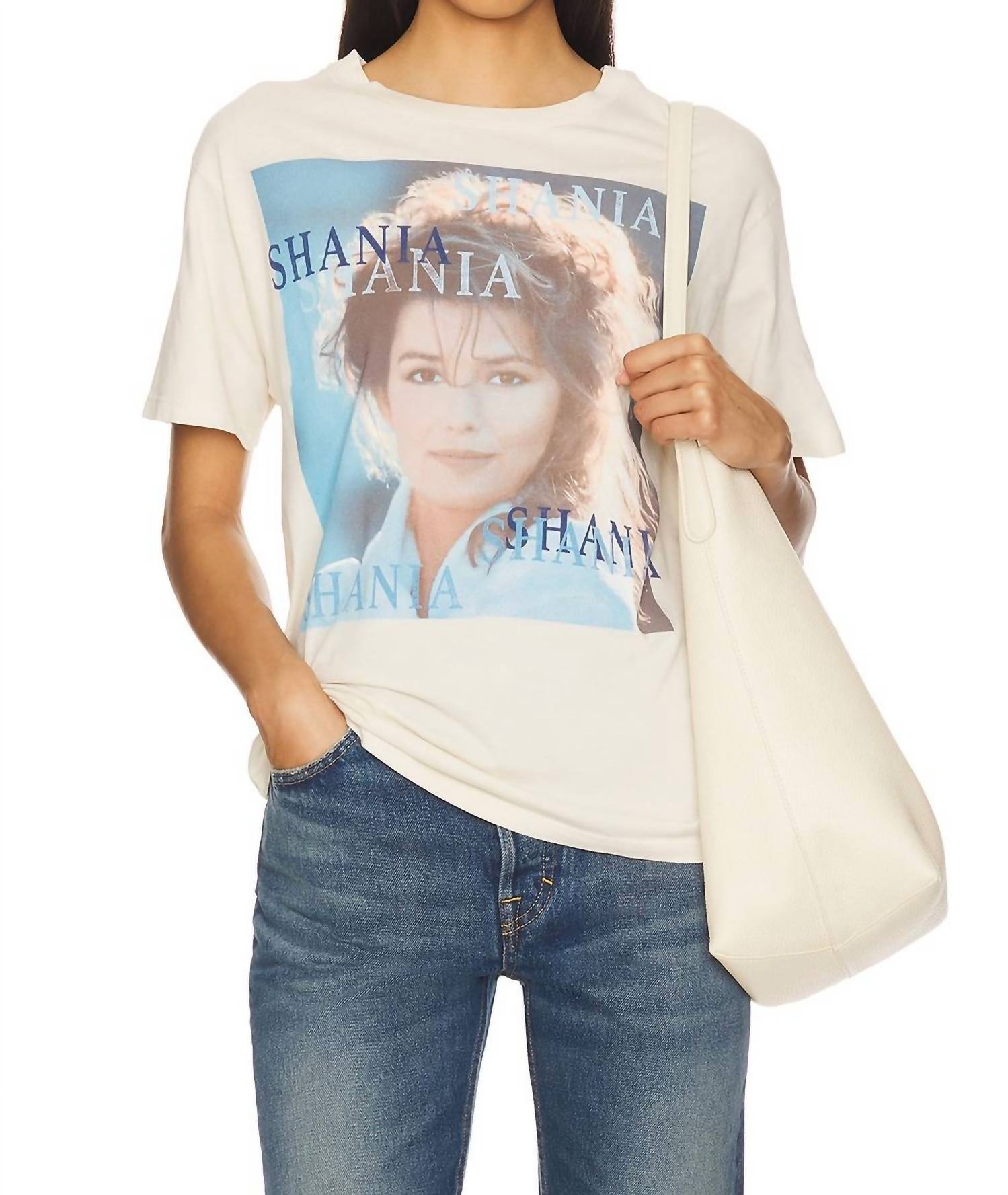 

Футболка Shania Twain Women In Me в грязно-белом цвете DAYDREAMER