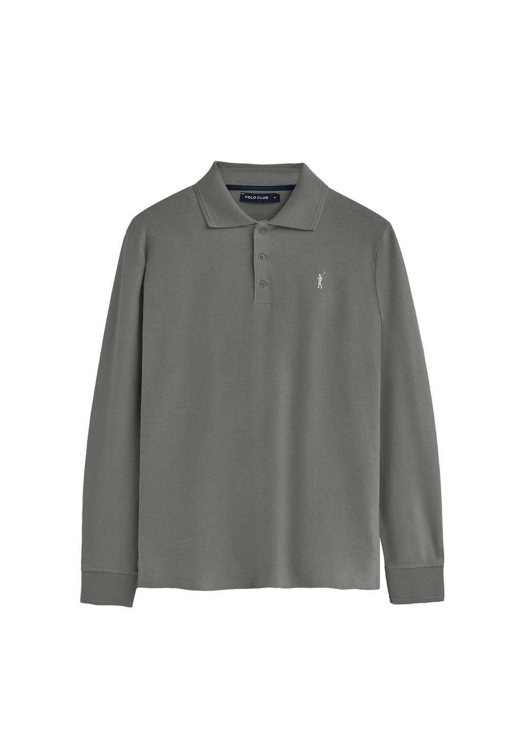 

Футболка с длинным рукавом REGULAR FIT THREE BUTTONS RIGBY Polo Club, серый