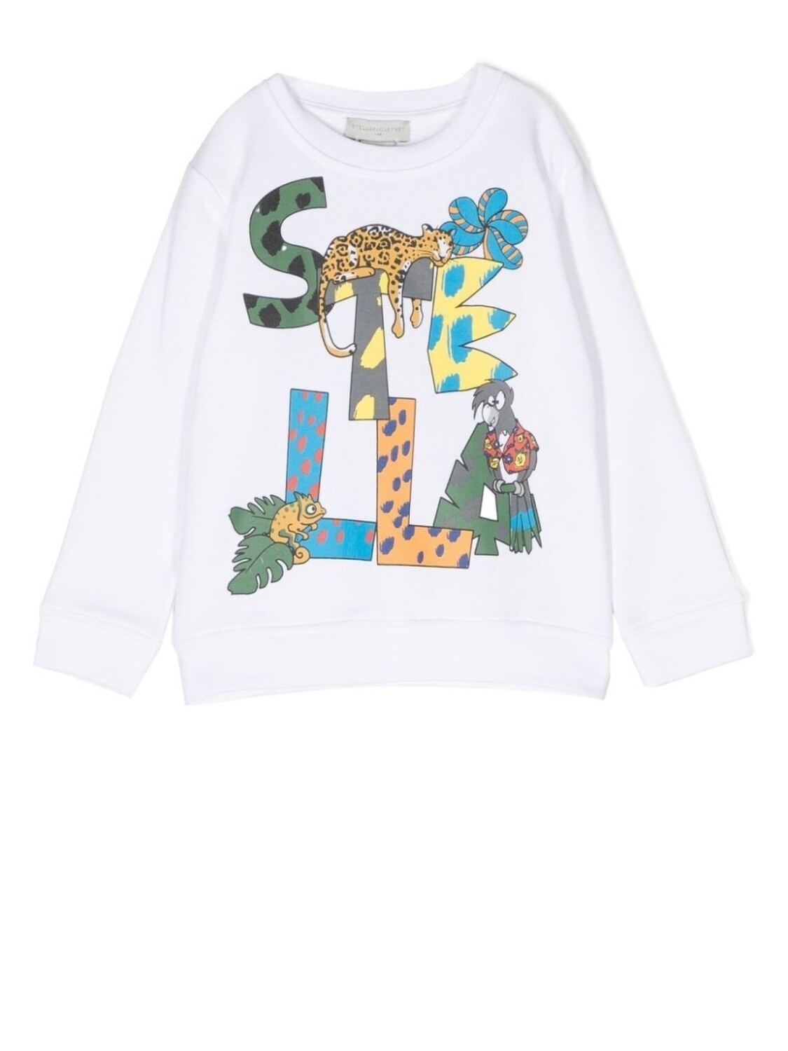 

Stella McCartney Kids толстовка с логотипом, белый