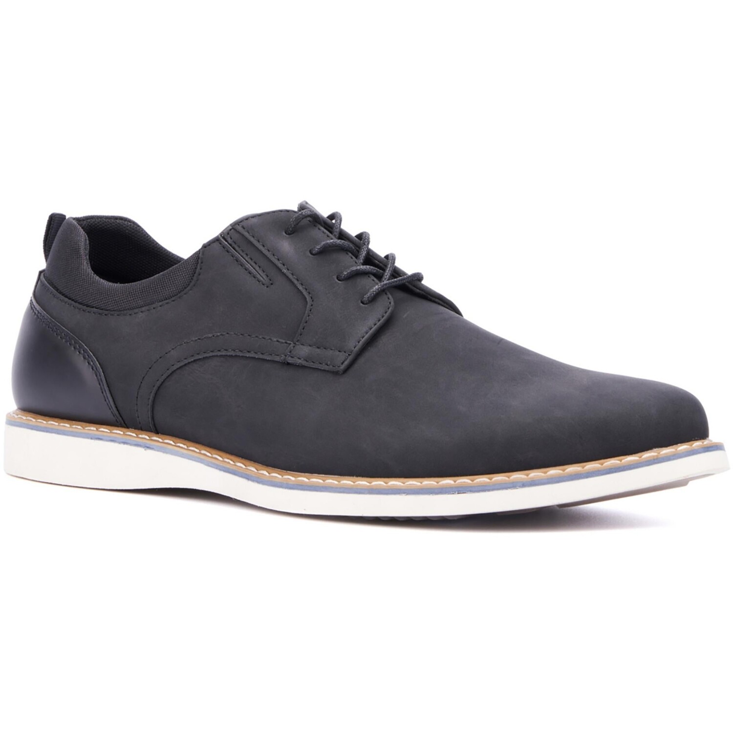 

Мужские оксфорды Vertigo из искусственной замши с миндалевидным носком Reserved Footwear, черный