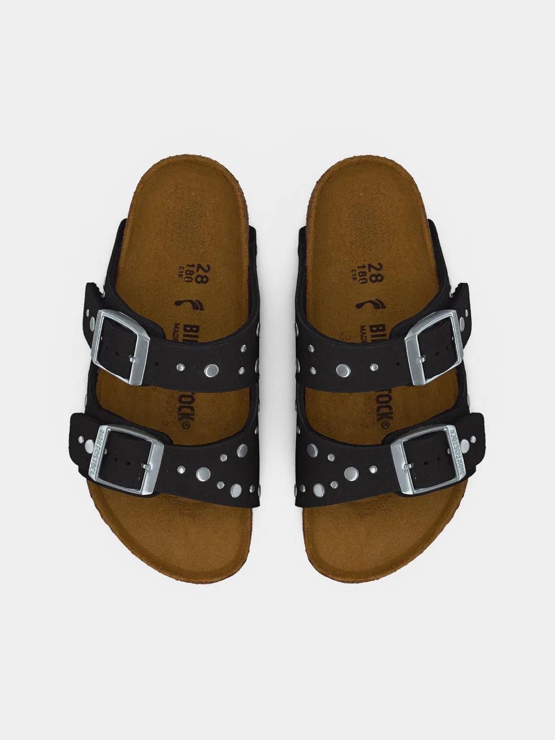 Сандалии Birkenstock Arizona Rivets черного цвета — фото 3
