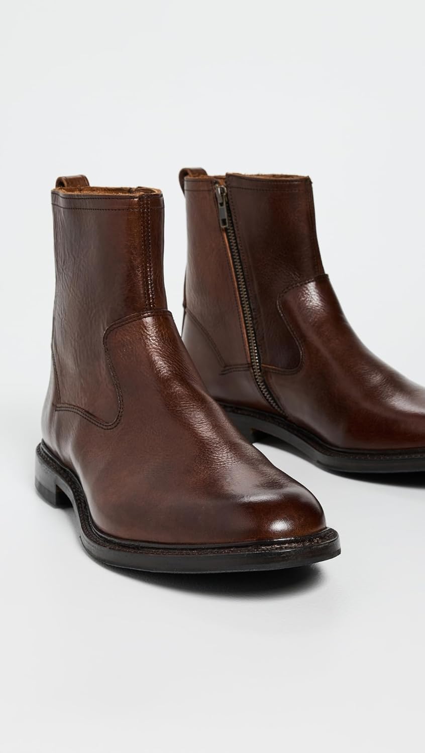 Мужские кожаные вестерн-сапоги Allen Edmonds Tompkins, коричневый — фото 4