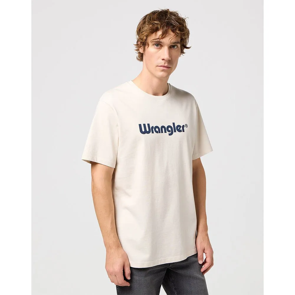 

Футболка с коротким рукавом Wrangler 112350523 Logo, бежевый