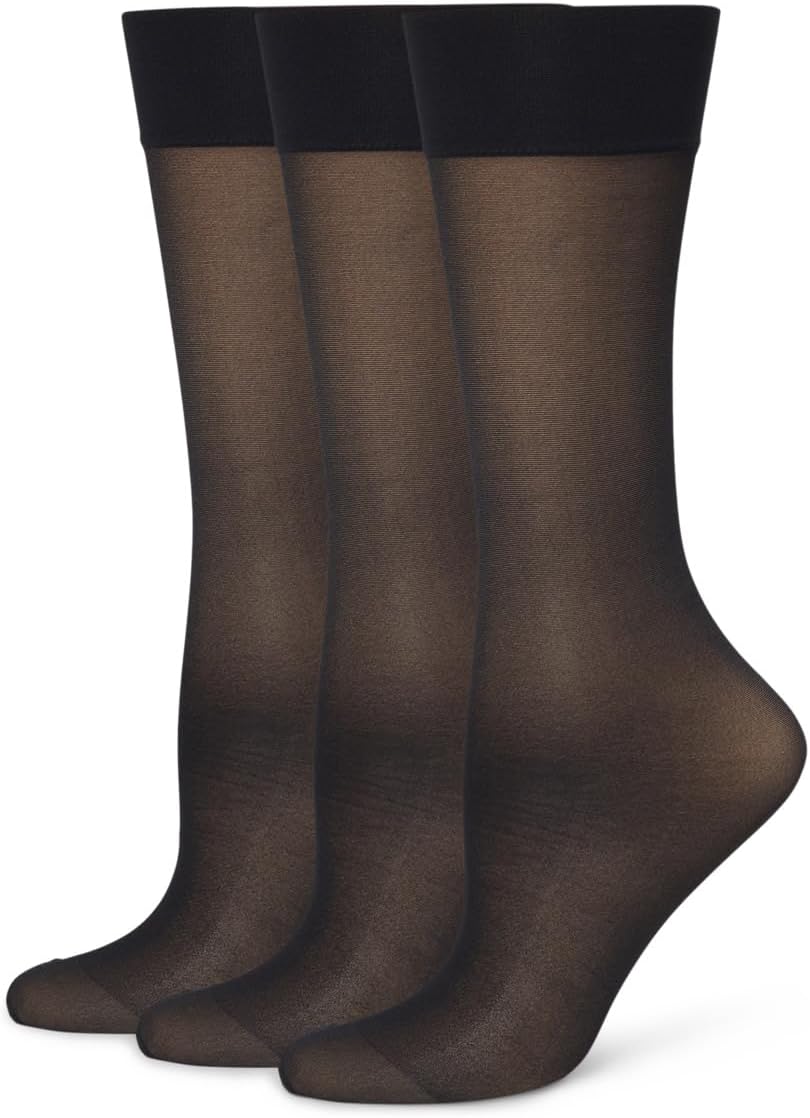 

Носки Wolford Women's Satin Touch Knee Highs 3-Pack, Black