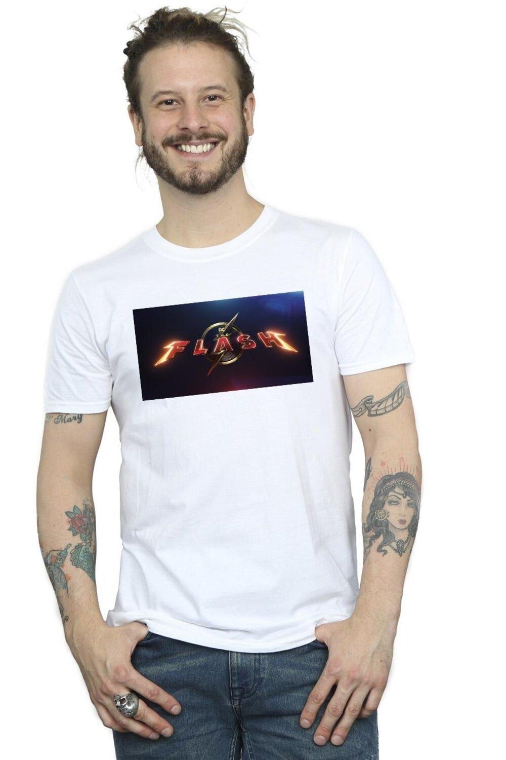 

Футболка с логотипом Flash Movie DC Comics, белый