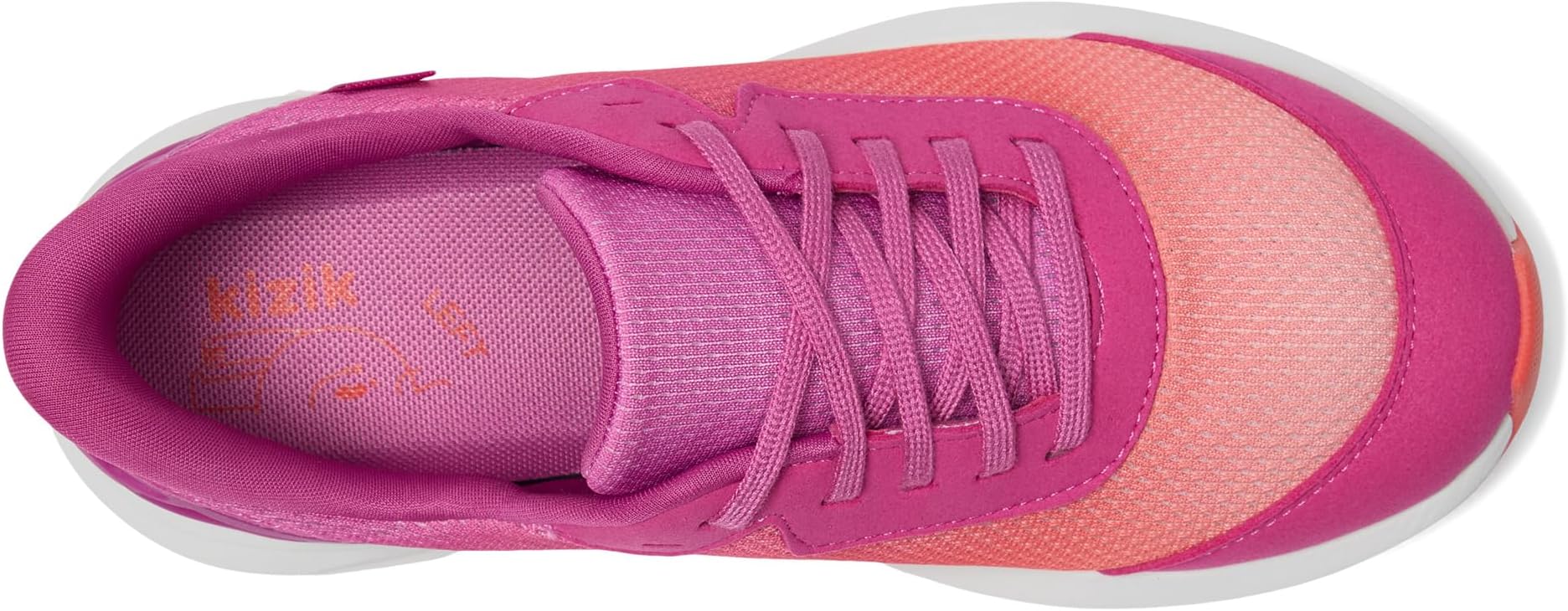 Кроссовки KIZIK Kids  Athens 2 Hands-Free, Fiery Coral/Rose Violet — фото 2