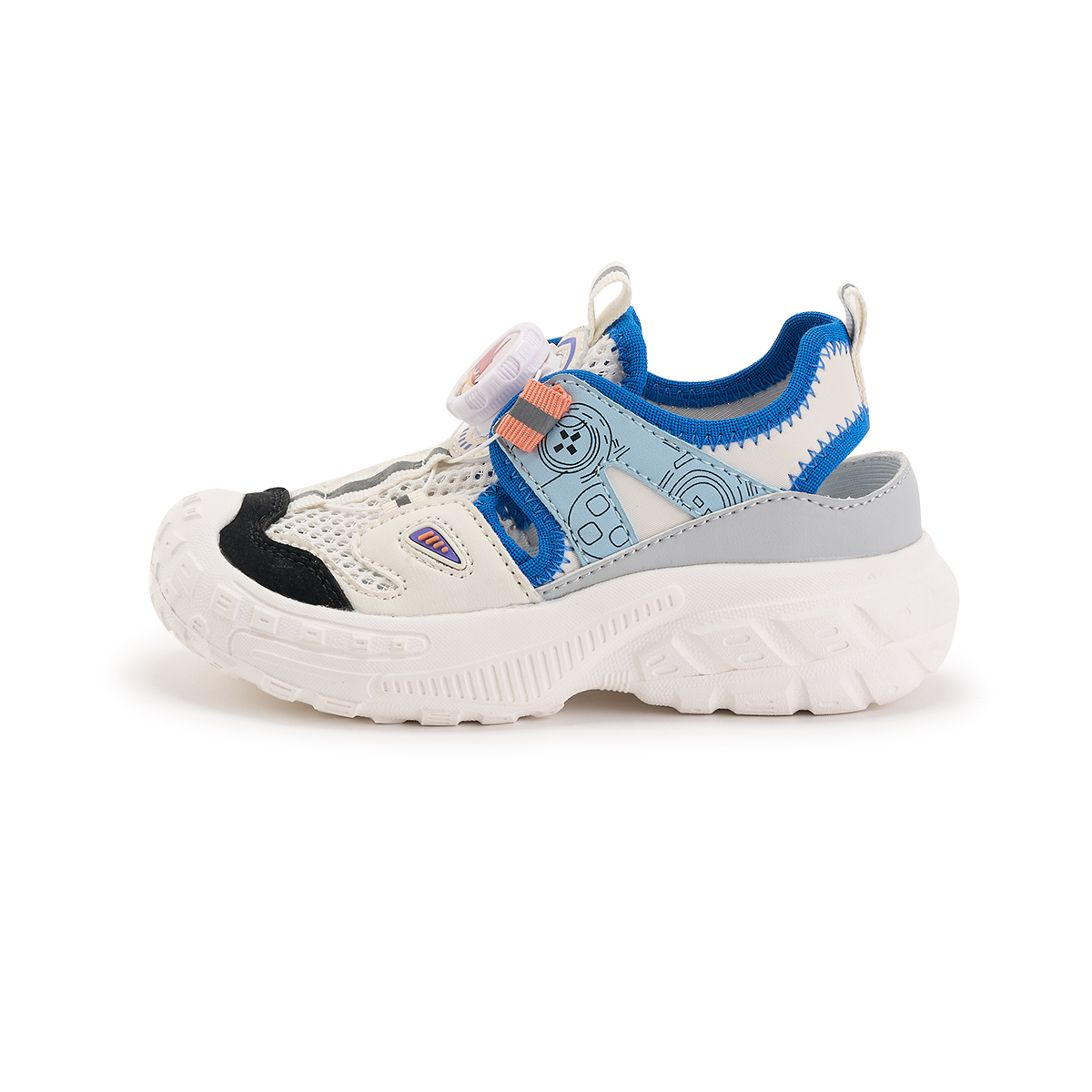 

Низкие повседневные кроссовки серии «Зверополис» с амортизацией, износостойкими и дышащими свойствами для детей Disney, бежевый/синий