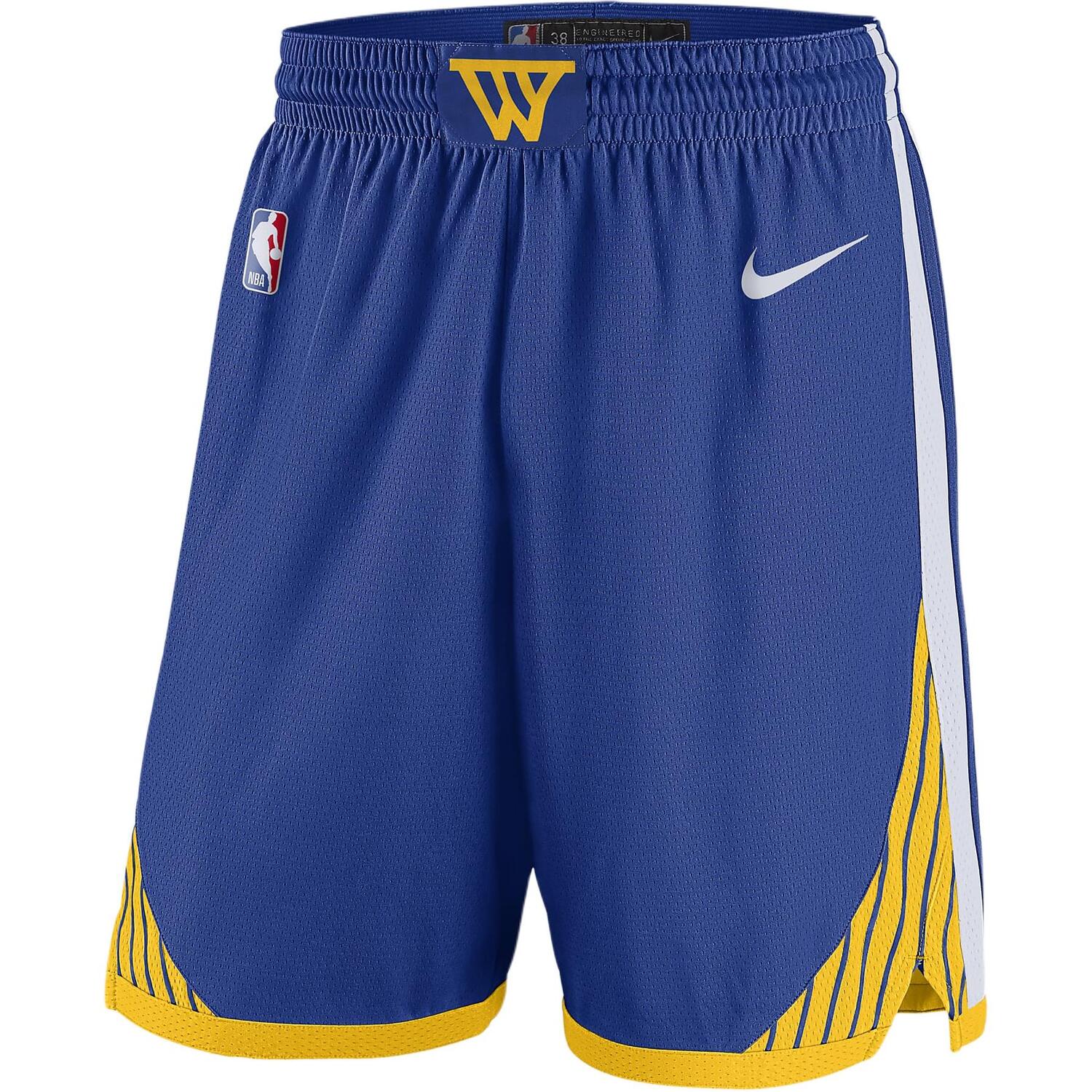 Nike Шорты NBA Golden State Warriors Dri Fit FW24 Swingman Icon Edition для подростков Bright Blue — фото 3
