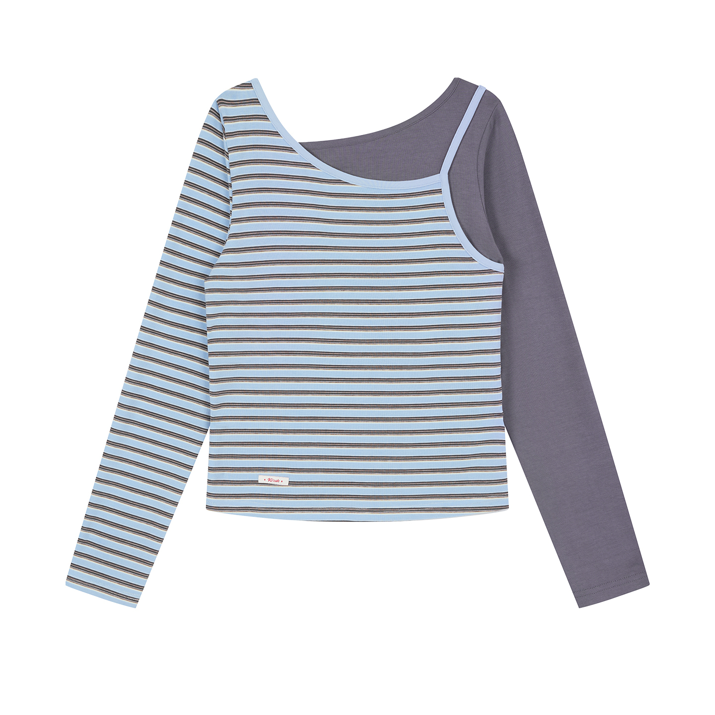 

Kirsh Футболка женская Blue Stripes с лодочкой Moderate