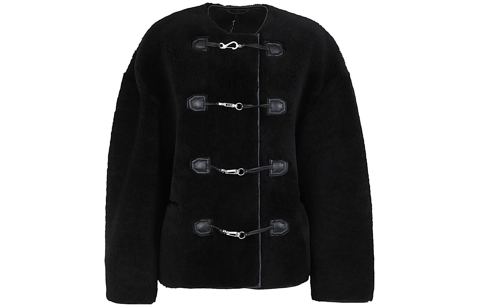 

TOTEME Тедди куртка из овчины, Black