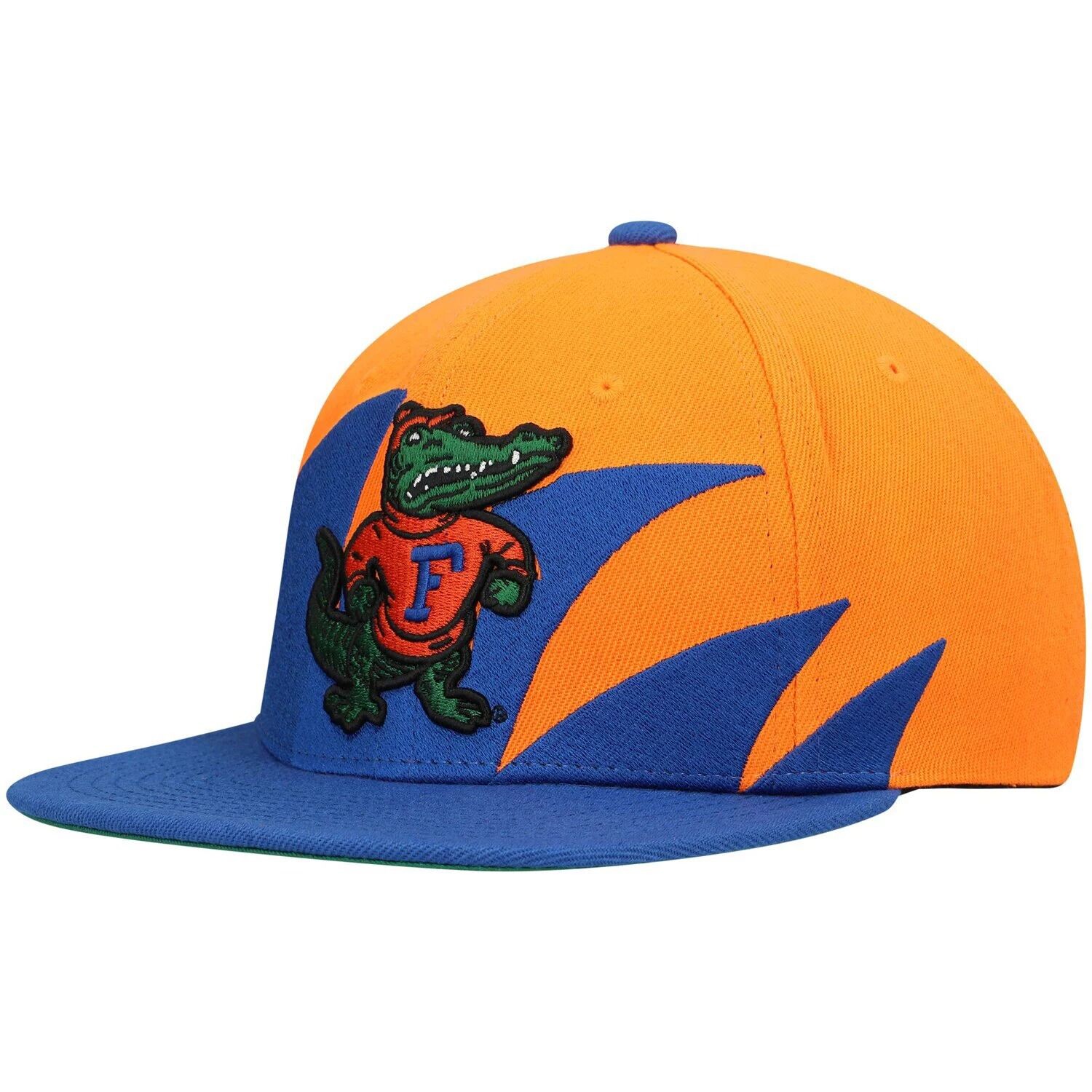 

Мужская кепка Mitchell & Ness Royal/оранжевая Florida Gators Sharktooth Snapback