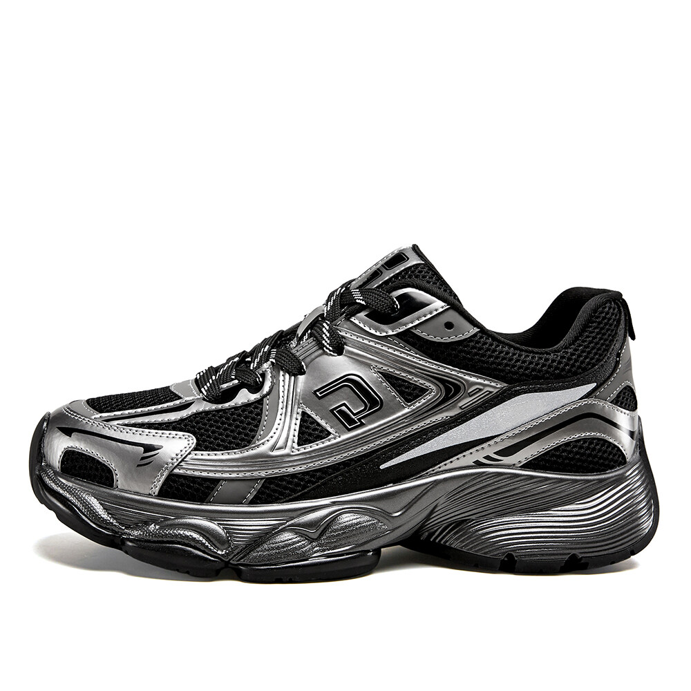 

Кроссовки мужские толстые низкие Yearcon, цвет Black/Silver, Черный, Кроссовки мужские толстые низкие Yearcon, цвет Black/Silver