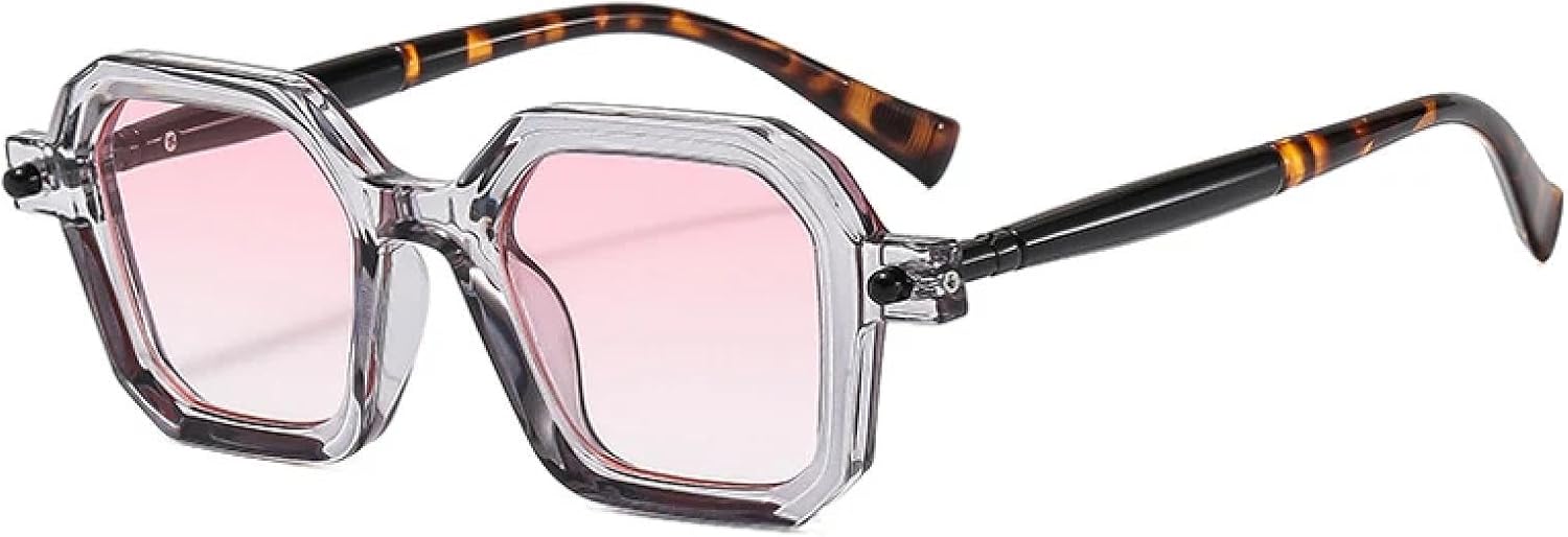 

Солнцезащитные очки с защитой от УФ-излучения UV400 | Двухцветные женские очки с градиентными заклепками и прозрачными линзами, оправа для занятий спортом на открытом воздухе и вождения DSVIGF, Gray Pink Gradient