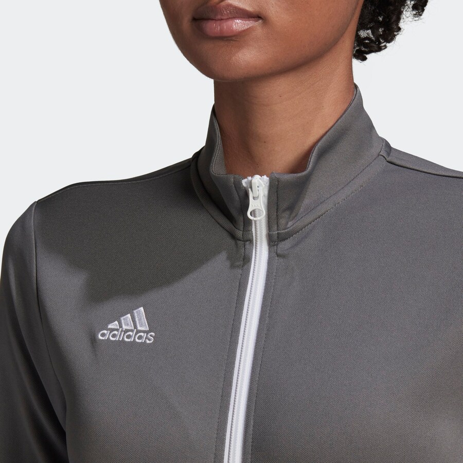 Спортивная толстовка с капюшоном на молнии ADIDAS PERFORMANCE Entrada 22, серый — фото 4