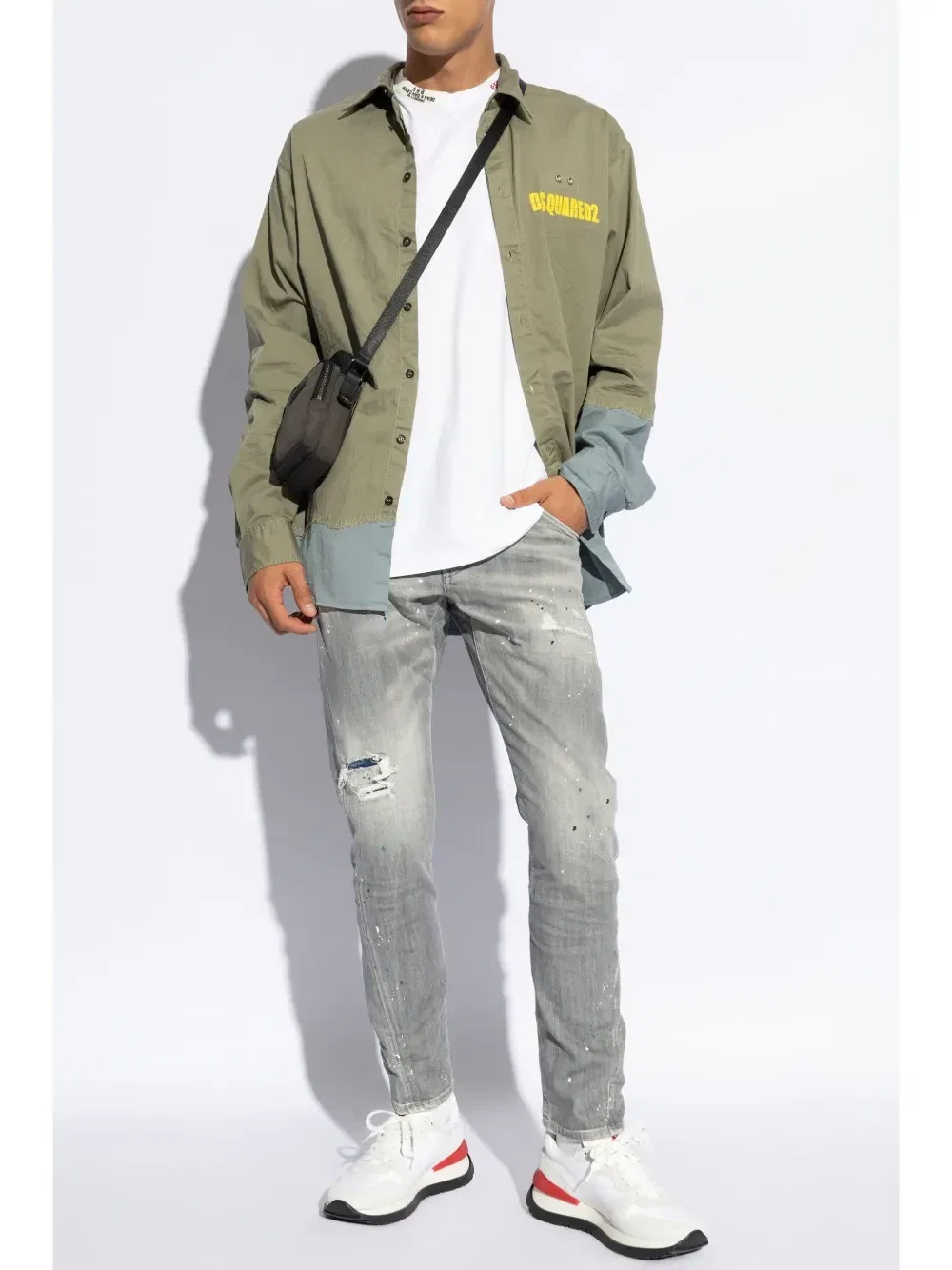 Джинсы Blue Peak Skater Dsquared2, серый — фото 2