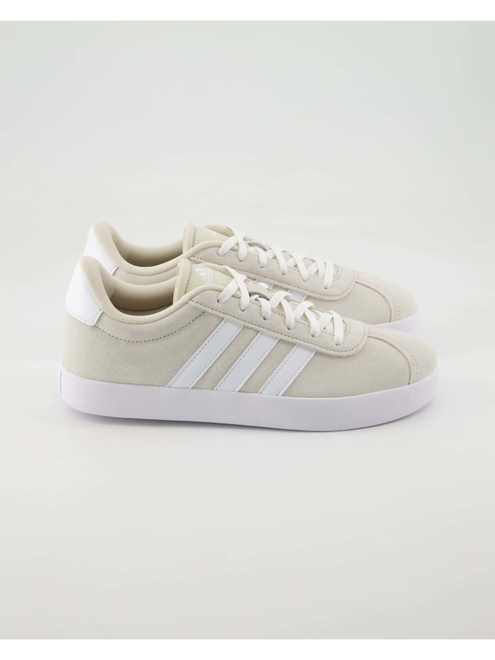 Кроссовки на шнуровке adidas, бежевый — фото 2