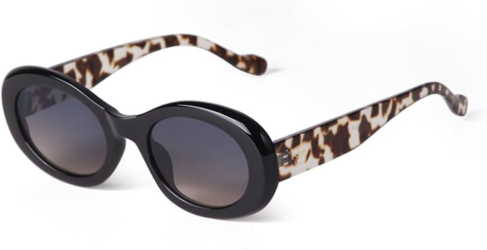 

Солнцезащитные очки LVTFCO Trendy в черепаховой оправе, черные, овальные, с градиентными коричневыми линзами, круглые, женские и мужские, с защитой от УФ-излучения UV400, C4