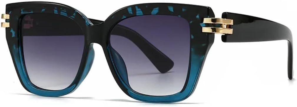 

Классические роскошные дизайнерские винтажные солнцезащитные очки для женщин и мужчин, панк-очки с заклепками, популярные женские солнцезащитные очки с защитой от УФ-излучения UV400 SZVVBKK, Blue Gray