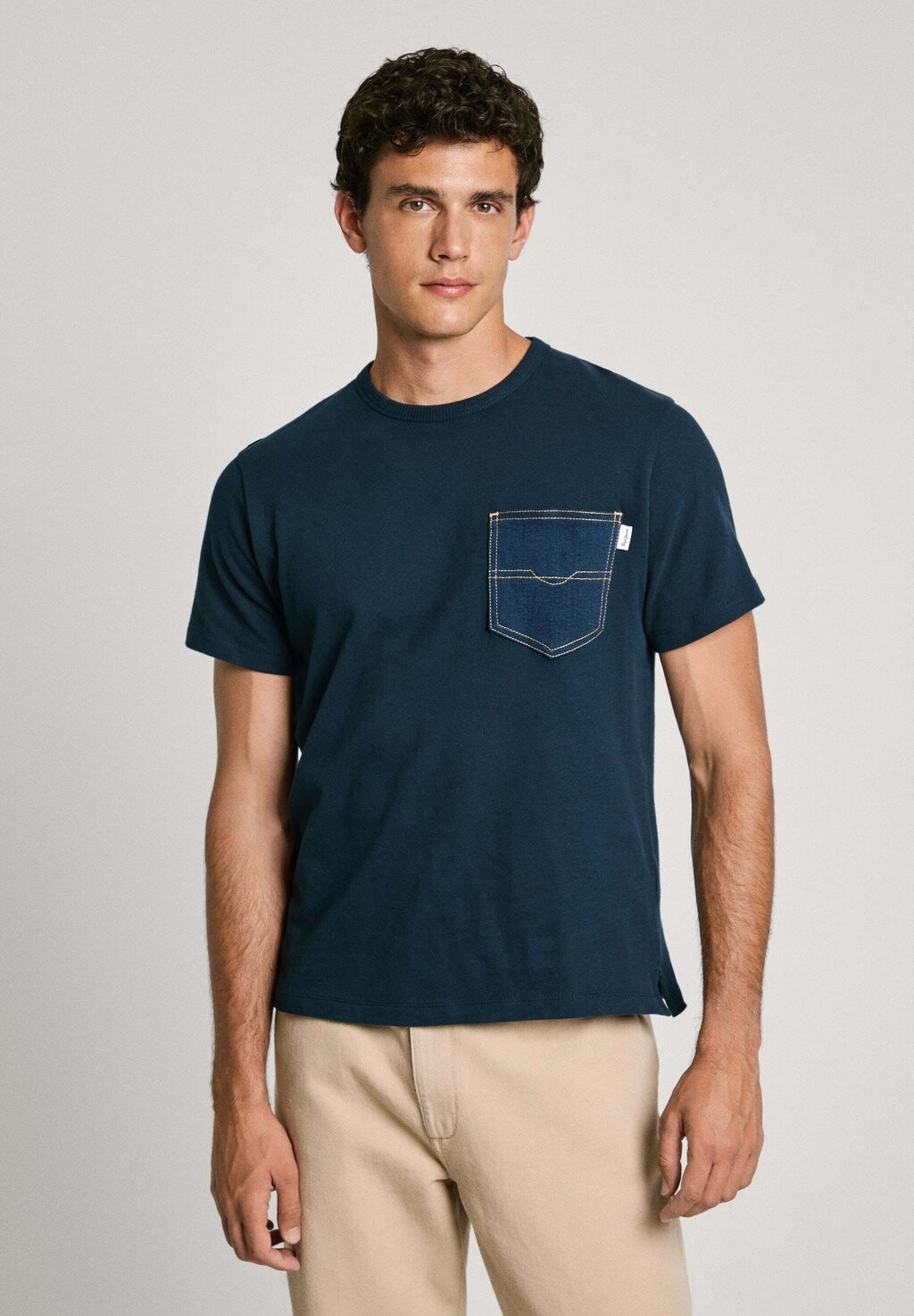 

Базовая футболка Pepe Jeans, темно-синий