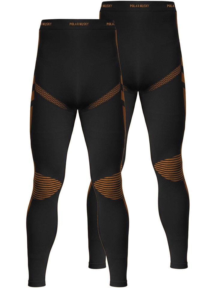 

Normani 2 термоштаны, длинные лыжные трусы для мужчин, черно-оранжевые