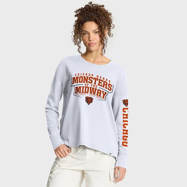 

Женская белая футболка с длинным рукавом Chicago Bears Hometown Legacy Fanatics, Белый, Женская белая футболка с длинным рукавом Chicago Bears Hometown Legacy Fanatics
