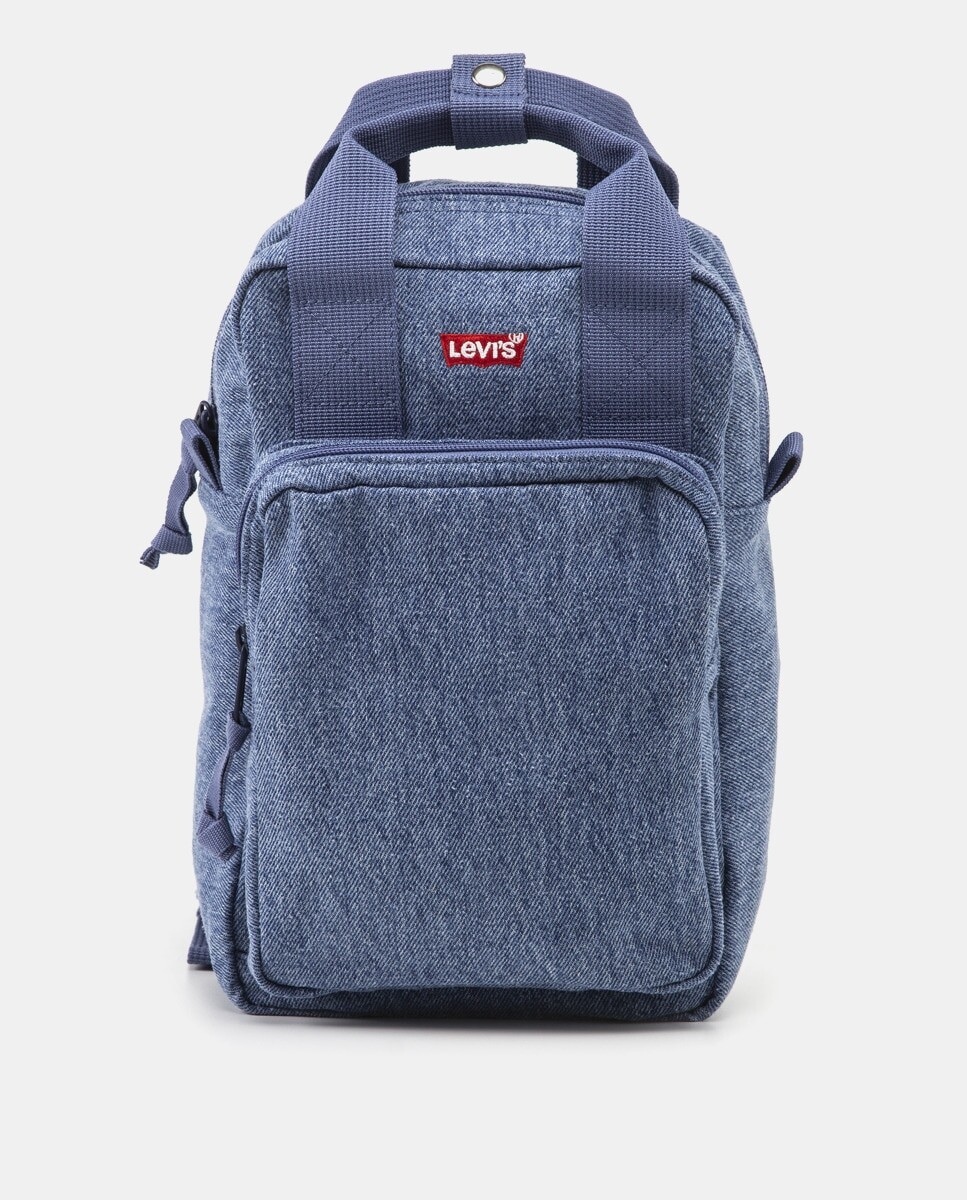 

Мини-рюкзак из хлопкового денима голубого цвета Levi's, светло-синий