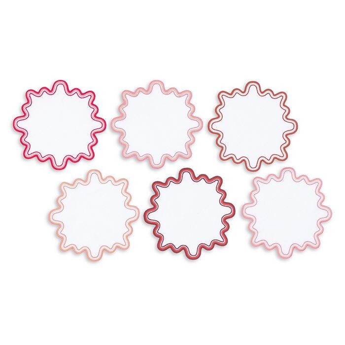 

Круглые коктейльные салфетки Wave 6 дюймов, набор из 6 шт. Matouk