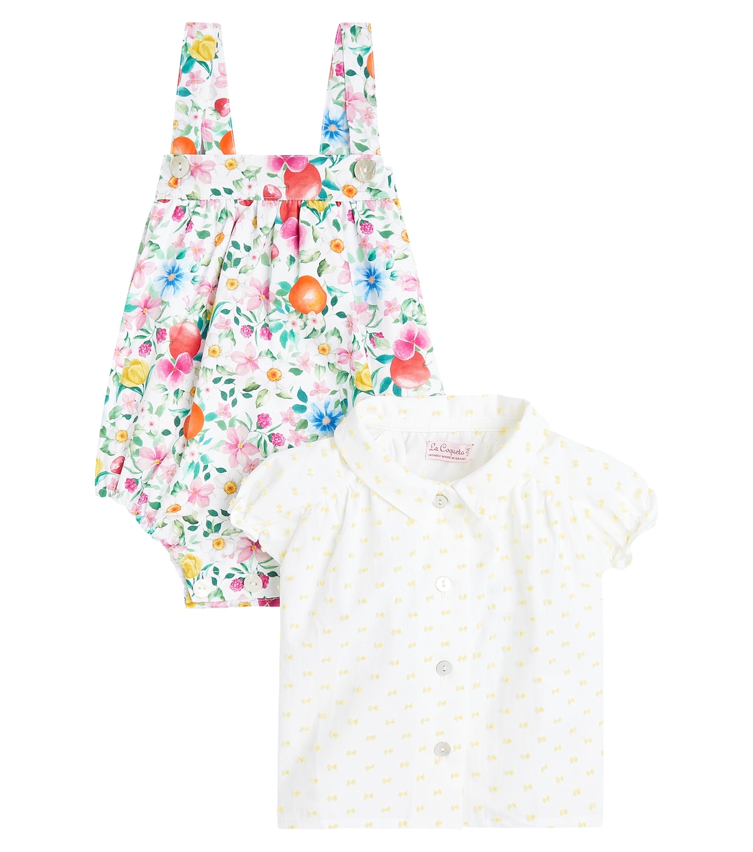 

Комплект детского боди Filada и рубашки Peonia La Coqueta, Orange Floral