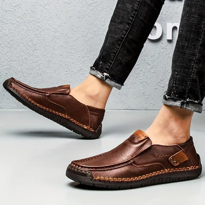 Кроссовки повседневные мужские, большие размеры, Dark Brown FmShi — фото 4