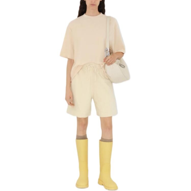 Футболка Burberry Cotton Towelling, светло-желтый — фото 3