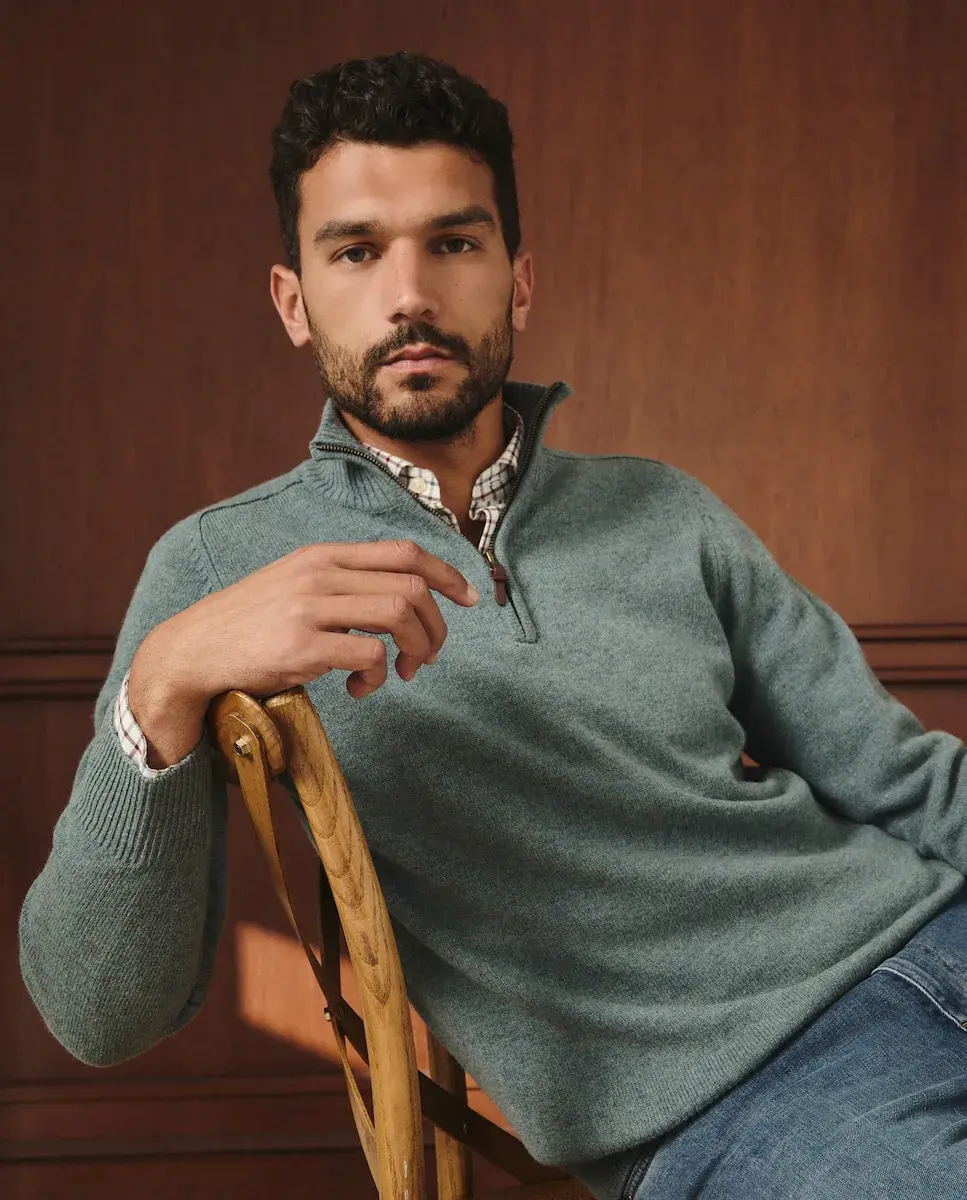 

Мужской джемпер из овечьей шерсти Lloyd's, светло-зеленый