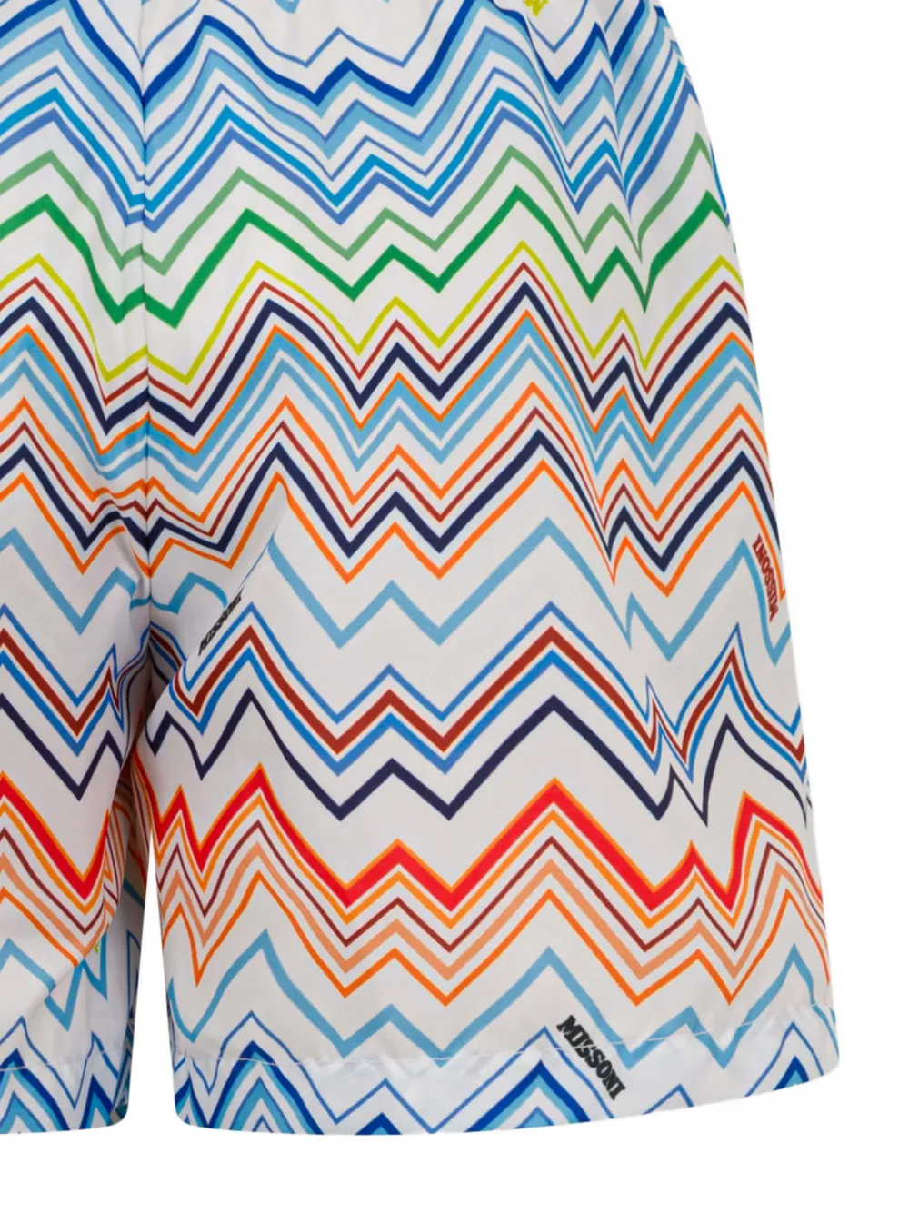 Шорты с зигзагообразным узором Missoni Kids, белый — фото 3