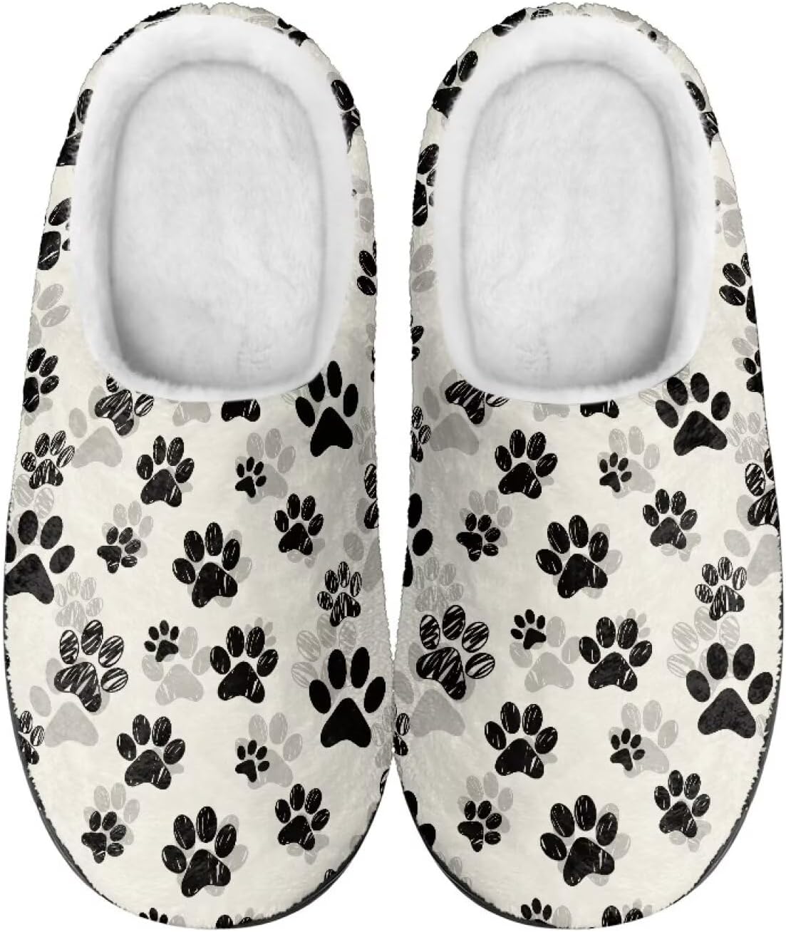 

Тапочки Mintulipy из хлопка, женские пушистые тапочки, домашняя обувь, для дома и улицы, размеры 34-50 (EUR), 3-15 (US) (женские), 8-15 (мужские) для женщин и мужчин, Dog Paw
