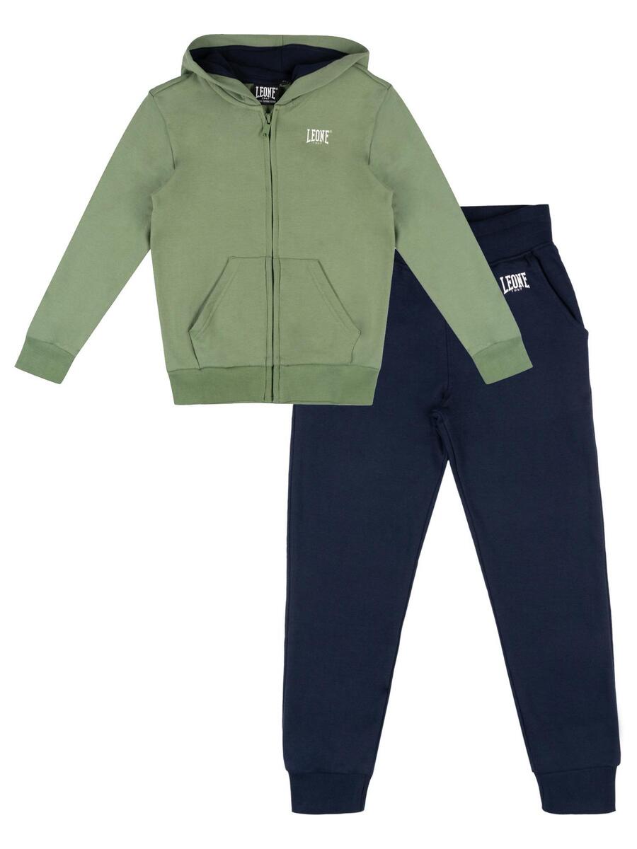 

LEONE 1947 APPAREL Детский винтажный зимний спортивный костюм с капюшоном и молнией