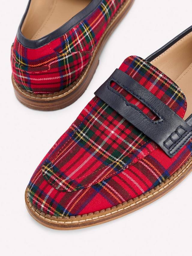 Туфли-лоферы Nya из комбинированной кожи Boden, Red/Multi — фото 3