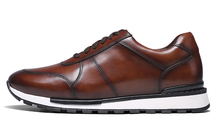 

Повседневные туфли мужские кофейно-коричневые He Jinchang, красный кофе