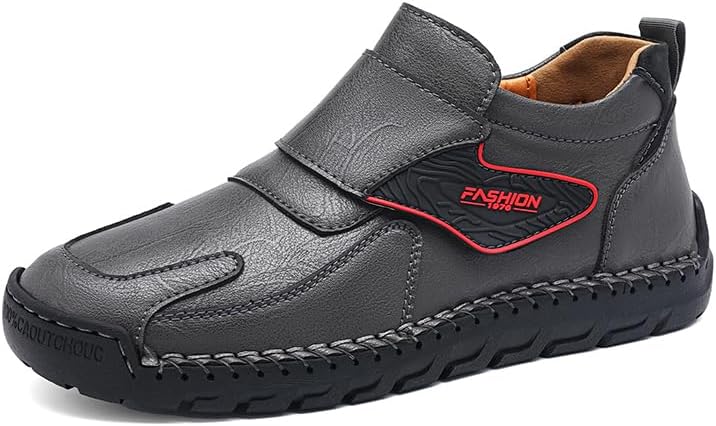 

Мужские модные лоферы Asifn из кожи, повседневная обувь, легкие и удобные для ходьбы, нескользящие мягкие обувь, серый