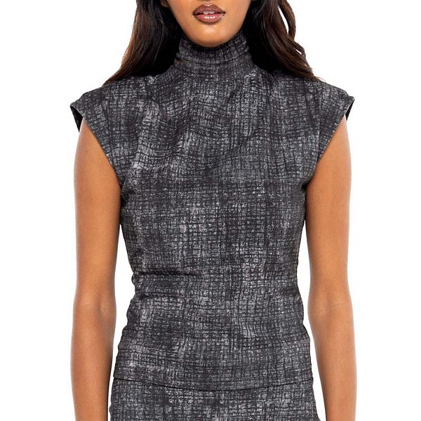 

Свитшот без рукавов с молнией и воротником-стойкой Dai Moda