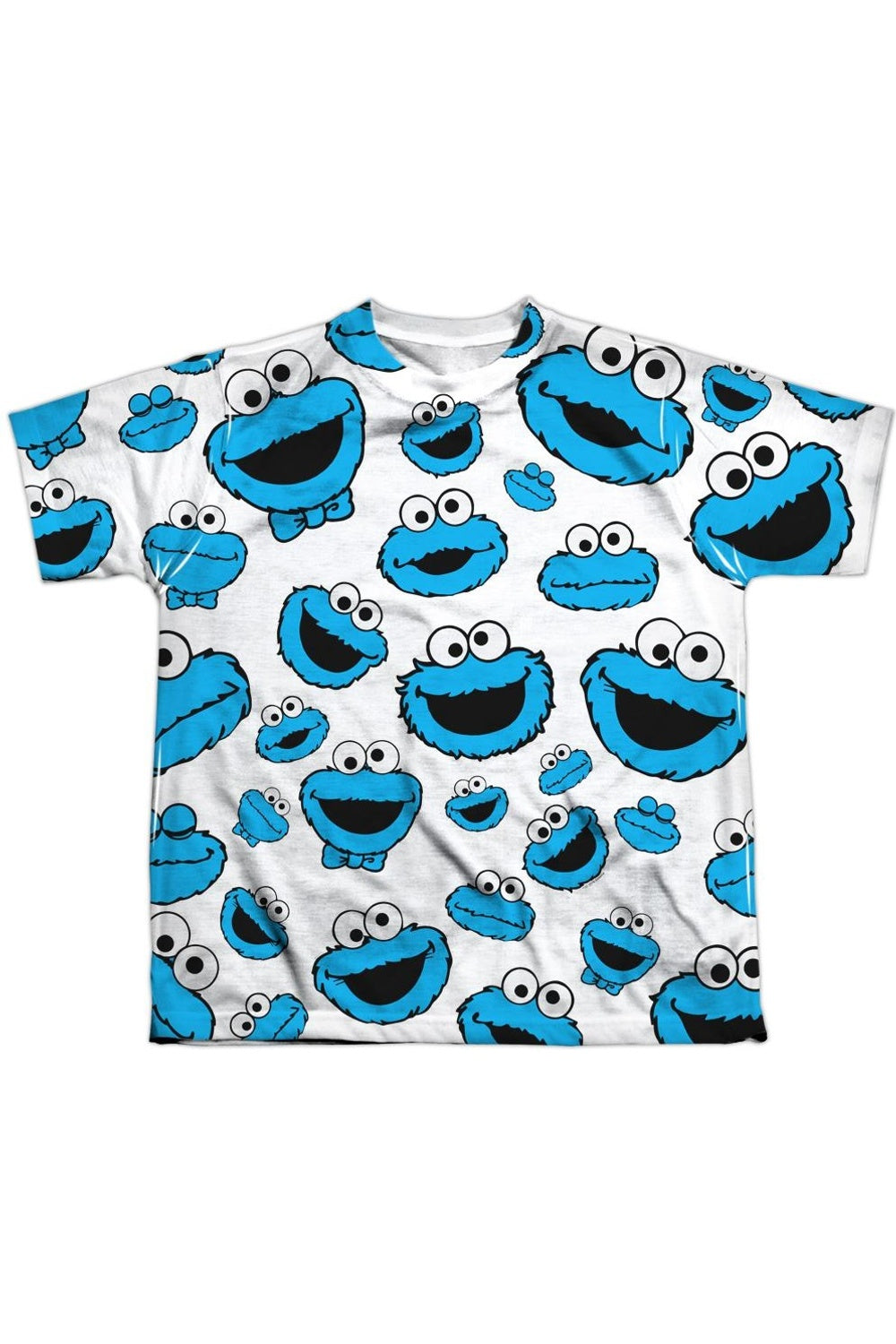 

Футболка с коротким рукавом для детей с принтом Cookie Face из Sesame Street Gildan, белый