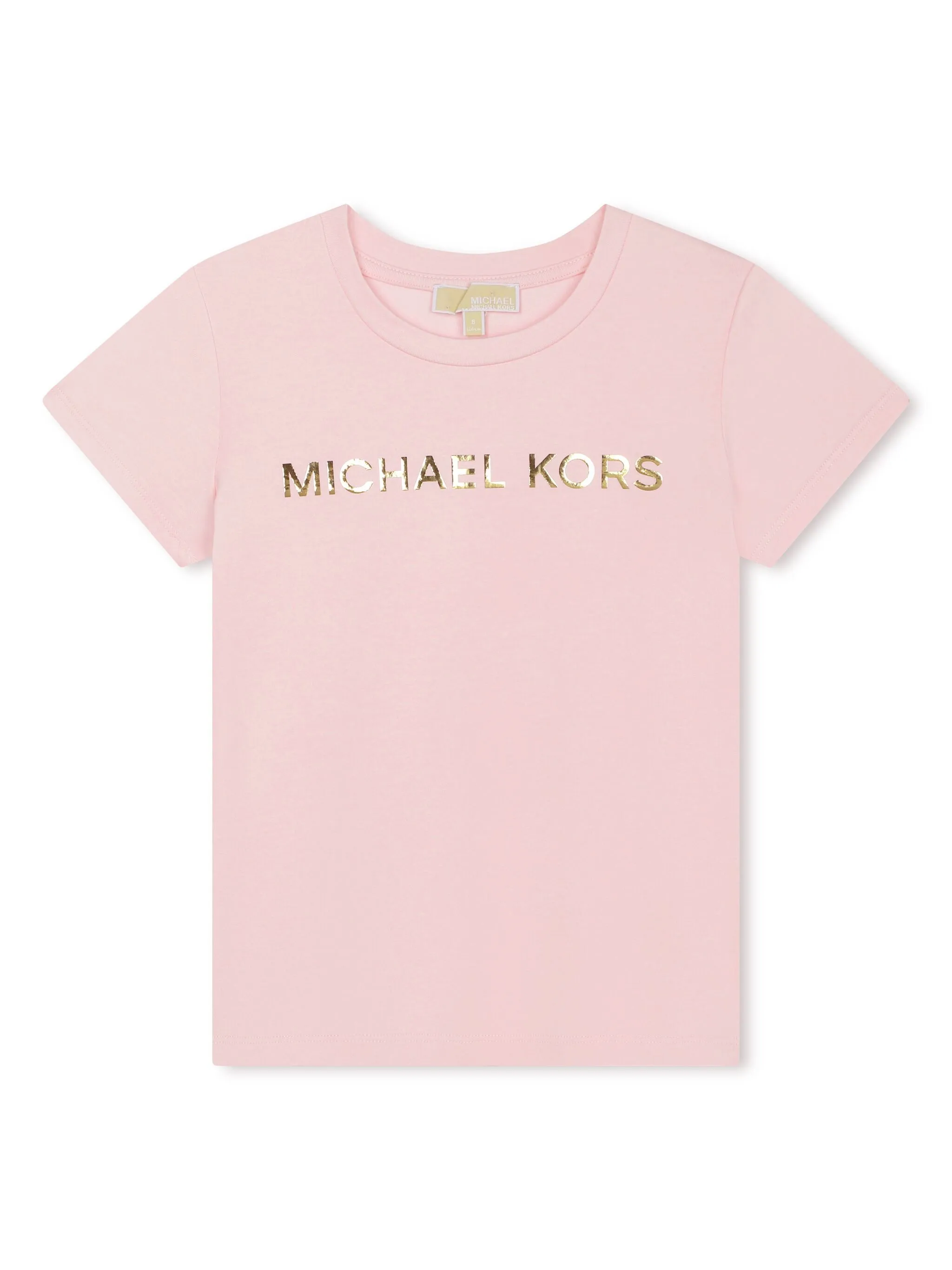 

Футболка с логотипом Michael Kors Kids, розовый