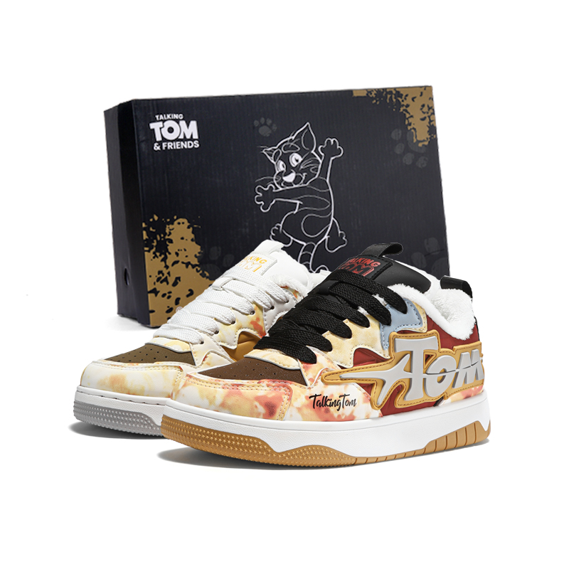 

TALKING TOM Кроссовки для скейтбординга унисекс низкие Electra Yellow/Classic Black White/Lake Blue/Pearl Beige