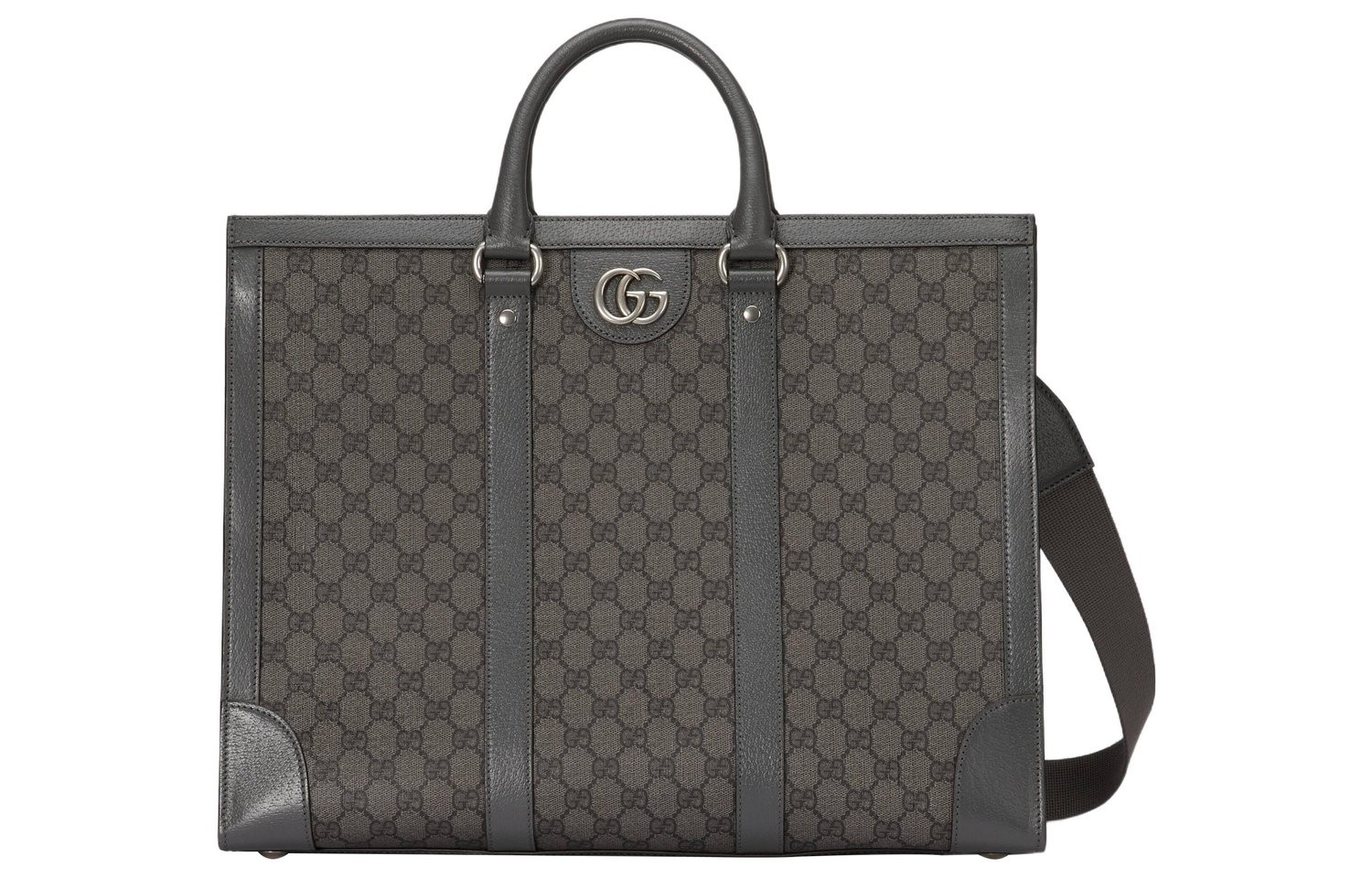 

GUCCI Сумка тоут из холста с кожаными вставками