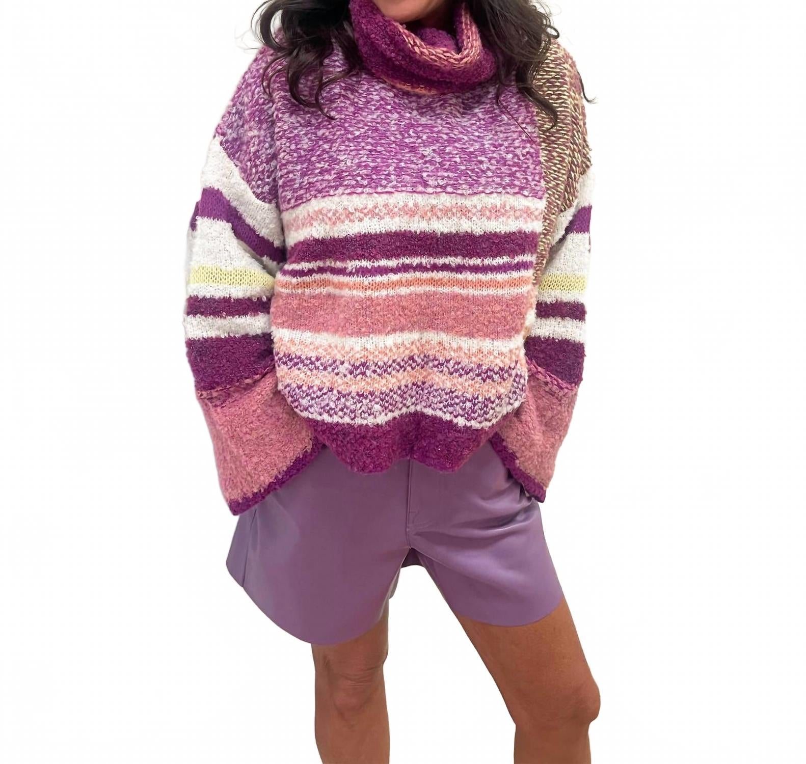 

Лавандовые шорты из искусственной кожи FATE