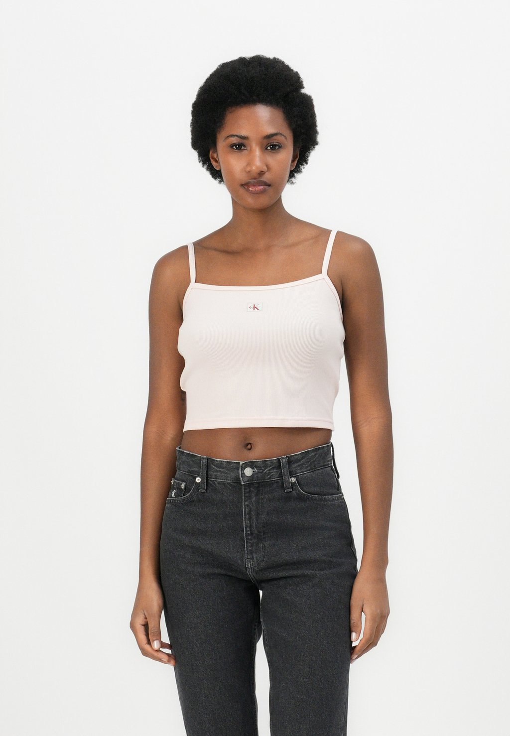 

Топ WOVEN LABEL Calvin Klein Jeans, розовый