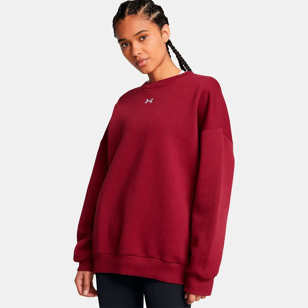 

Толстовка Under Armour Rival Fleece Oversized, красный