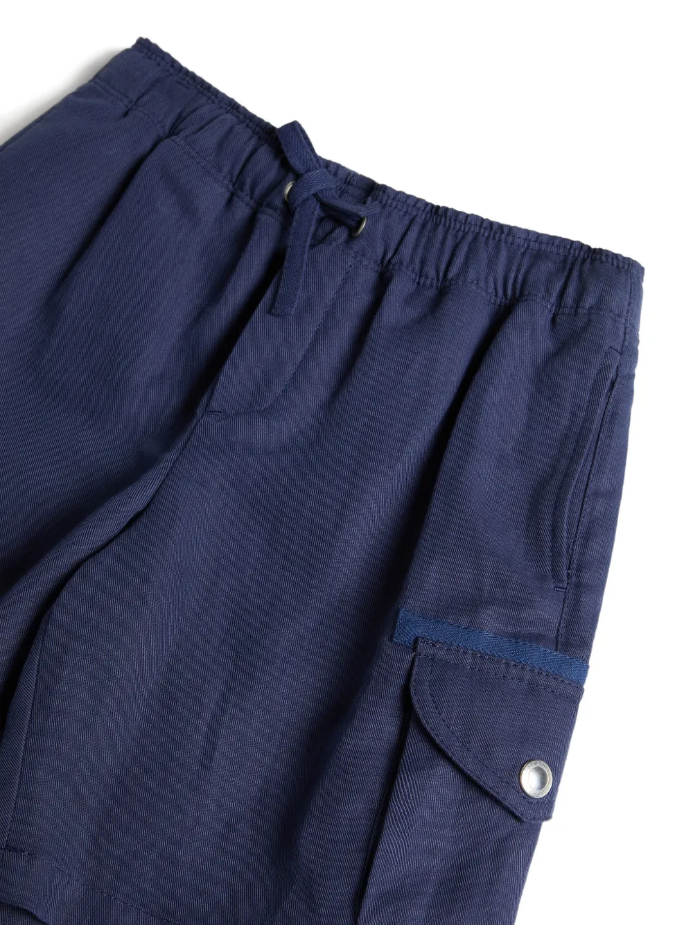 Шорты-карго на завязках Brunello Cucinelli Kids, синий — фото 3