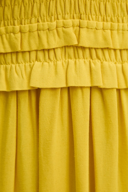 

Платье с льняной тканью Answear.Lab, желтый