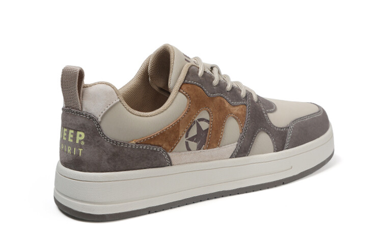 Кроссовки JEEP SPIRIT Skateboarding Shoes Men Low-top Beige, цвет Natural Deer — фото 4